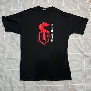Shinedown‎ Red Logo T Shirt Mens XLT XL Tall